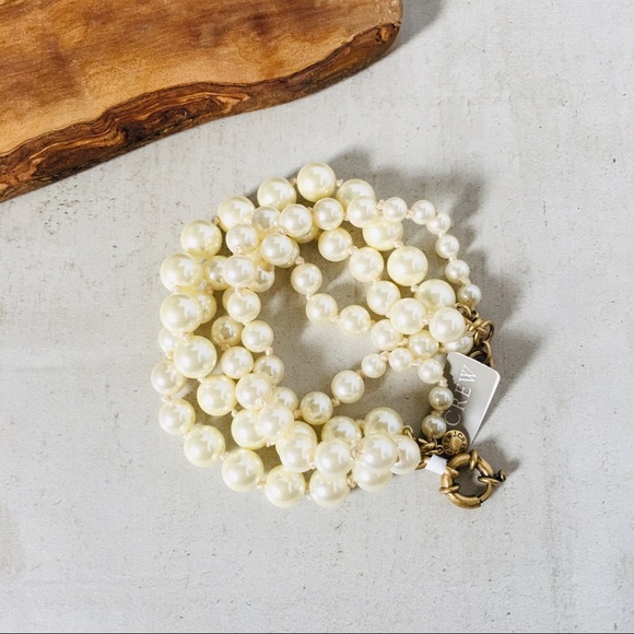 J. CREW Pearl Twisted Hammock Bracelet - Picture 2 of 8